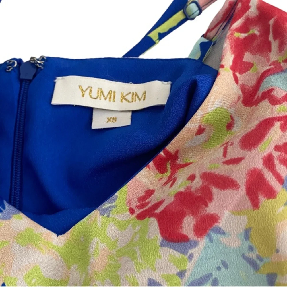 Yumi Kim Dress XS A Line Floral Zip Back Dainty Feminine Girlhoodcore NWOT